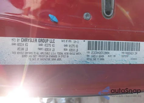 2012 Dodge Charger Sxt из США, поврежденный, VIN 2C3CDXHG9CH129094